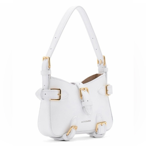 💎Altuzarra💎 NWT Mini Play Leather Baguette Bag Optic White